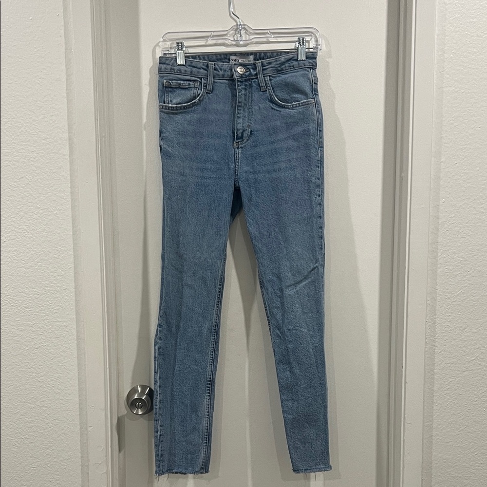Zara Denim Blue Skinny Jeans
